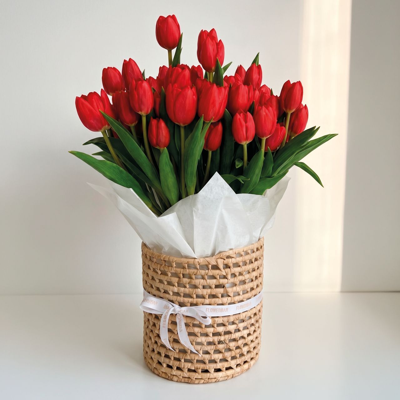 CESTO VELVET 30 TULIPAS